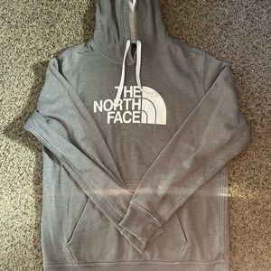 Men’s Grey and White North Face Sweatshirt